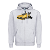 Heather Grey Asphalt Paver Zipper Hoodie - LillyAllenDesigns