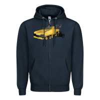 Navy Asphalt Paver Zipper Hoodie - LillyAllenDesigns