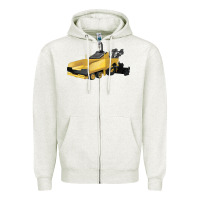 Oatmeal Heather Asphalt Paver Zipper Hoodie - LillyAllenDesigns