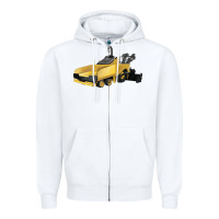 White Asphalt Paver Zipper Hoodie - LillyAllenDesigns