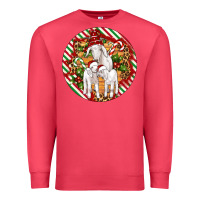 Cardinal christmas goat family ornament Premium Sweatshirt - Artiststas