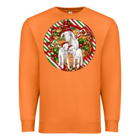 Carrot christmas goat family ornament Premium Sweatshirt - Artiststas