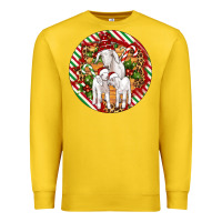 Lemon christmas goat family ornament Premium Sweatshirt - Artiststas