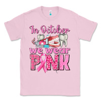 Bubblegum Pink in october we wear pink breast cancer awareness Classic Tee - texasbilliewilder