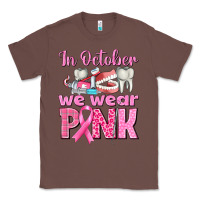 Chestnut in october we wear pink breast cancer awareness Classic Tee - texasbilliewilder