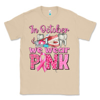 Mushroom in october we wear pink breast cancer awareness Classic Tee - texasbilliewilder