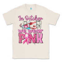 Natural in october we wear pink breast cancer awareness Classic Tee - texasbilliewilder