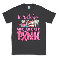 Smoke in october we wear pink breast cancer awareness Classic Tee - texasbilliewilder