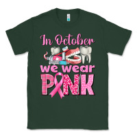 Sports Green in october we wear pink breast cancer awareness Classic Tee - texasbilliewilder