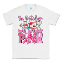 White in october we wear pink breast cancer awareness Classic Tee - texasbilliewilder