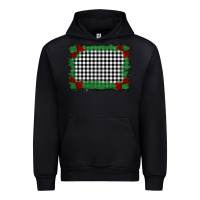 Black christmas black and white background Urban Hoodie - BarkalooDesign