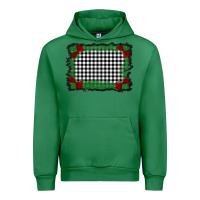 Emerald christmas black and white background Urban Hoodie - BarkalooDesign