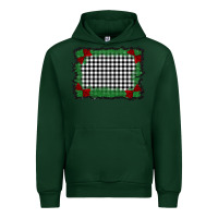 Forest Green christmas black and white background Urban Hoodie - BarkalooDesign