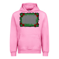 Fuchsia Pink christmas black and white background Urban Hoodie - BarkalooDesign