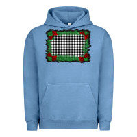 Pigment Pebble Blue christmas black and white background Urban Hoodie - BarkalooDesign