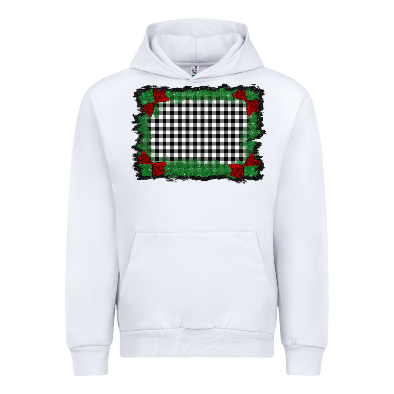 Christmas Black And White Background Urban Hoodie by BarkalooDesign | Teevron