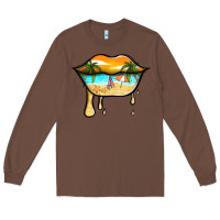 Chestnut beach lips Long Sleeve Tee - Jasminsmagicworld
