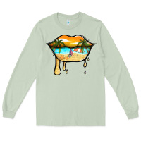 Matcha beach lips Long Sleeve Tee - Jasminsmagicworld
