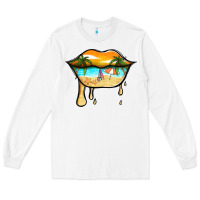 White beach lips Long Sleeve Tee - Jasminsmagicworld