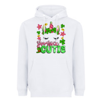 White shamrock cutie artiststas Heavyweight Hoodie - Artiststas