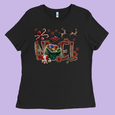 Noel Ladies Tee Designed By Sublimationcraftshop