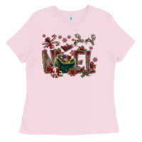 Bubblegum Pink Noel Ladies Tee - SublimationCraftShop
