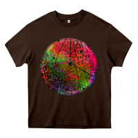 Chocolate Brown halloween round Heavy Core Tee - BundleAndBundleShop