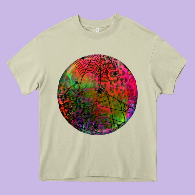 Halloween Round Heavy Core Tee Designed By Bundleandbundleshop