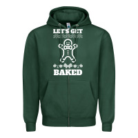 Sports Green Let's Get Baked Smoking Weed Funny Christmas Gift 1 Zipper Hoodie - lanVoArt