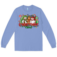 Christmas Crew Polar Bear Reindeer And Snowman Long Sleeve Tee | Teevron