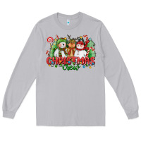 Moon Dust christmas crew polar bear reindeer and snowman Long Sleeve Tee - CowGirlArtShop