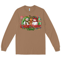 Toasted Coconut christmas crew polar bear reindeer and snowman Long Sleeve Tee - CowGirlArtShop