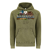 Vintage Olive Wild about Baseball Vintage Hoodie - HowdyJamesFarm