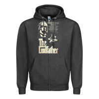 Charcoal Heather The Godfather Zipper Hoodie - lanVoArt