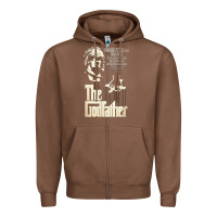 Chestnut The Godfather Zipper Hoodie - lanVoArt