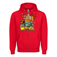 Red Than Honey Zipper Hoodie - CowhideDigitalArt