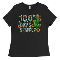 Black 100 days sharfer Ladies Tee - SublimationCraftShop