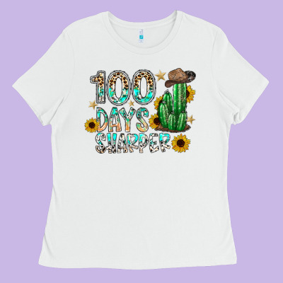 100 Days Sharfer Ladies Tee Designed By Sublimationcraftshop