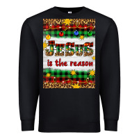 Black Christmas Jesus Is The Reason Premium Sweatshirt - Artiststas