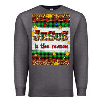 Charcoal Heather Christmas Jesus Is The Reason Premium Sweatshirt - Artiststas