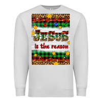 Dove Grey Christmas Jesus Is The Reason Premium Sweatshirt - Artiststas