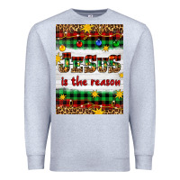 Heather Grey Christmas Jesus Is The Reason Premium Sweatshirt - Artiststas