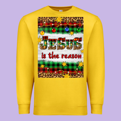 Christmas Jesus Is The Reason Premium Sweatshirt Designed By Artiststas