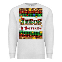 Oatmeal Heather Christmas Jesus Is The Reason Premium Sweatshirt - Artiststas