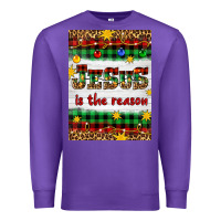 Purple Christmas Jesus Is The Reason Premium Sweatshirt - Artiststas