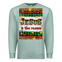 Seafoam Christmas Jesus Is The Reason Premium Sweatshirt - Artiststas