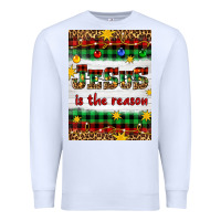 White Christmas Jesus Is The Reason Premium Sweatshirt - Artiststas