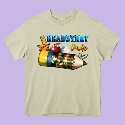 Headstart Dude Heavy Core Tee Designed By Bundleandbundleshop