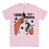 Bubblegum Pink I Have Two Moods Black Sneakers Afro Girl Classic Tee - texasbilliewilder