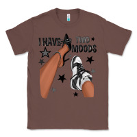 Chestnut I Have Two Moods Black Sneakers Afro Girl Classic Tee - texasbilliewilder